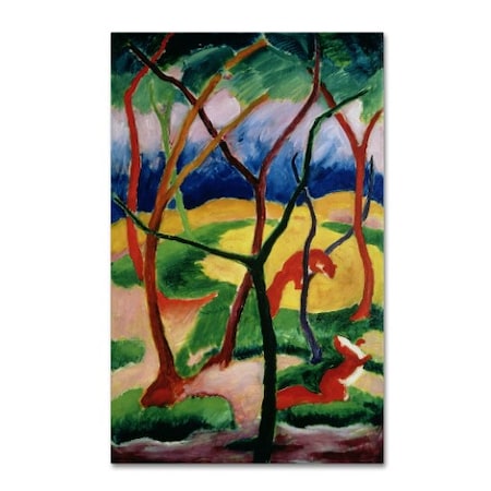 Franz Marc 'Weasels Playing 1911' Canvas Art,16x24